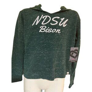 NEW North Dakota NDSU Bison Colosseum Athletics V-Neck Hooded Sweatshirt Girls M
